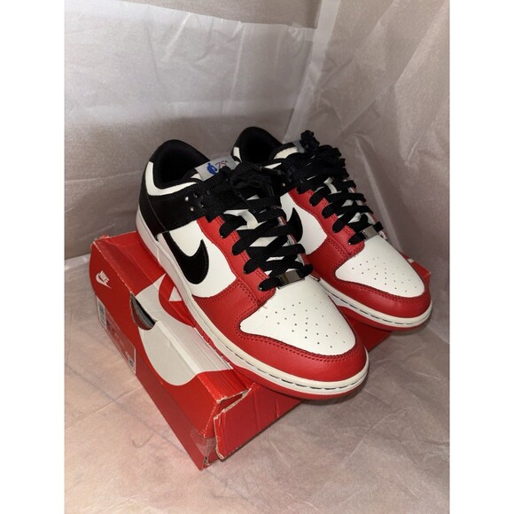 Air Jordan 1 Low 75th Anniversary Chicago Red Black White Men’s Size 8.5 Nike main image 4